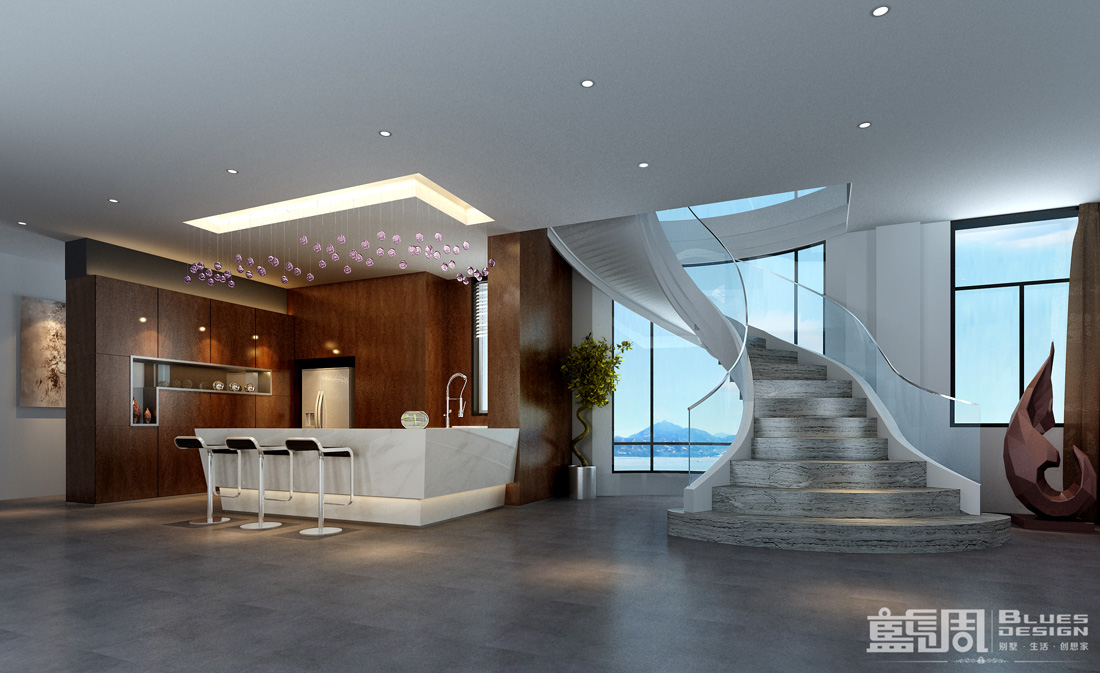 南海玫瑰園空中別墅設計:休閑區