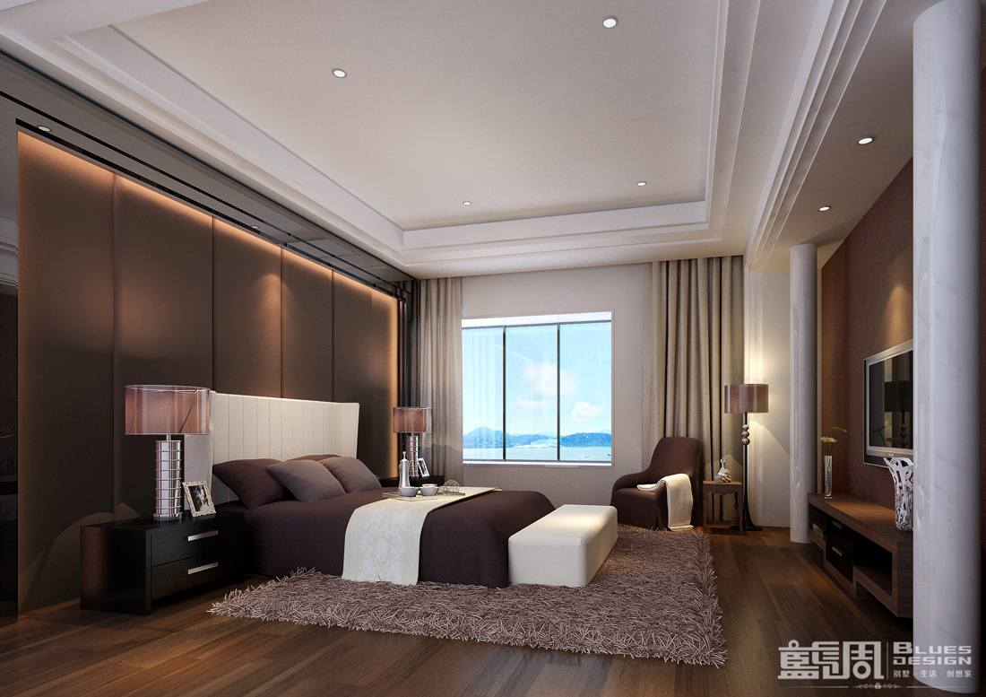 南海玫瑰園空中別墅設計:主臥